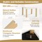 Costway Wooden Dining Chair Set of 2/4 Faux Sherpa Upholstered Kitchen Dining Room Chairs